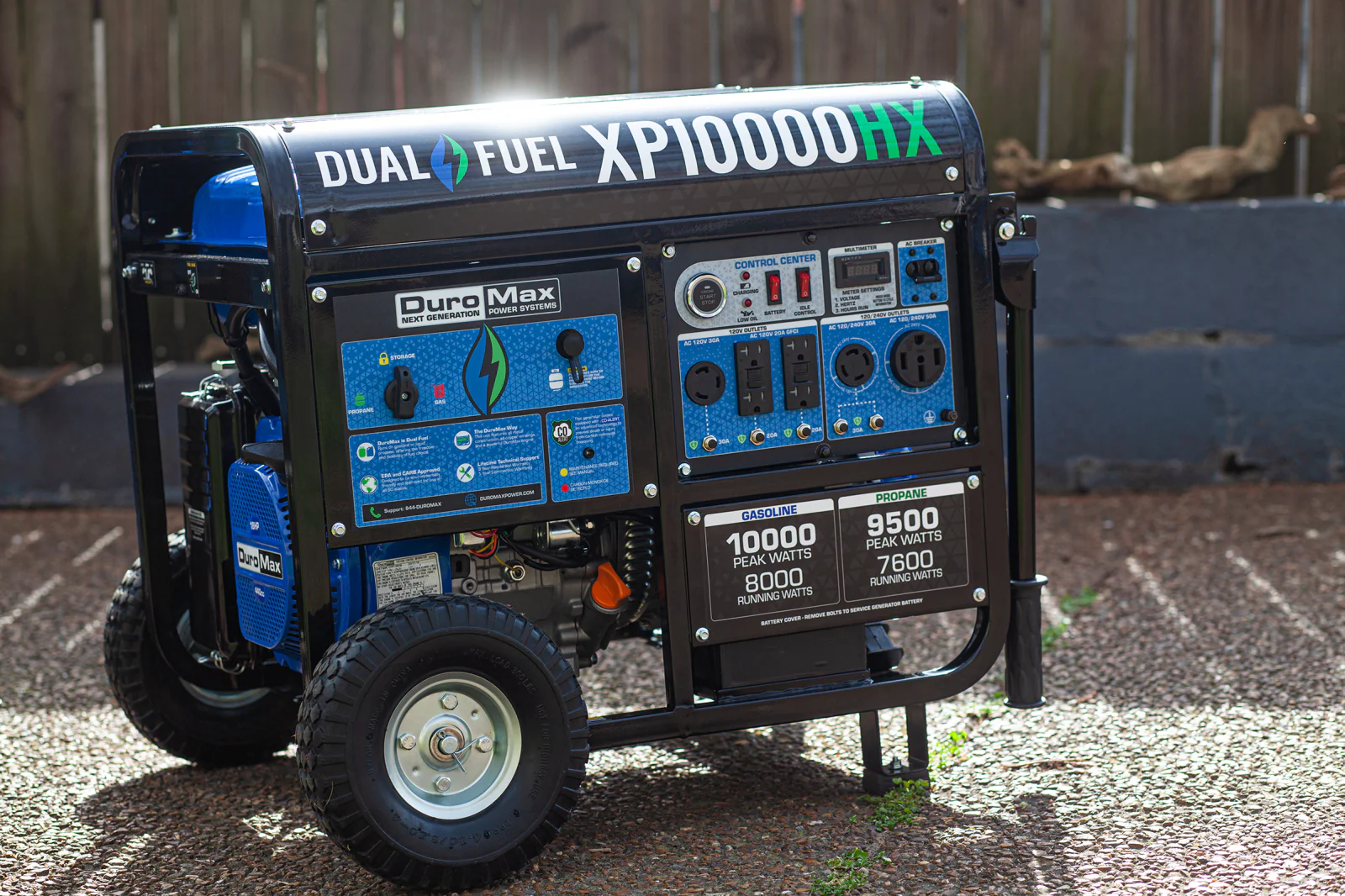 10,000 Watt Dual Fuel Portable HX Generator w/ CO Alert - Image 16