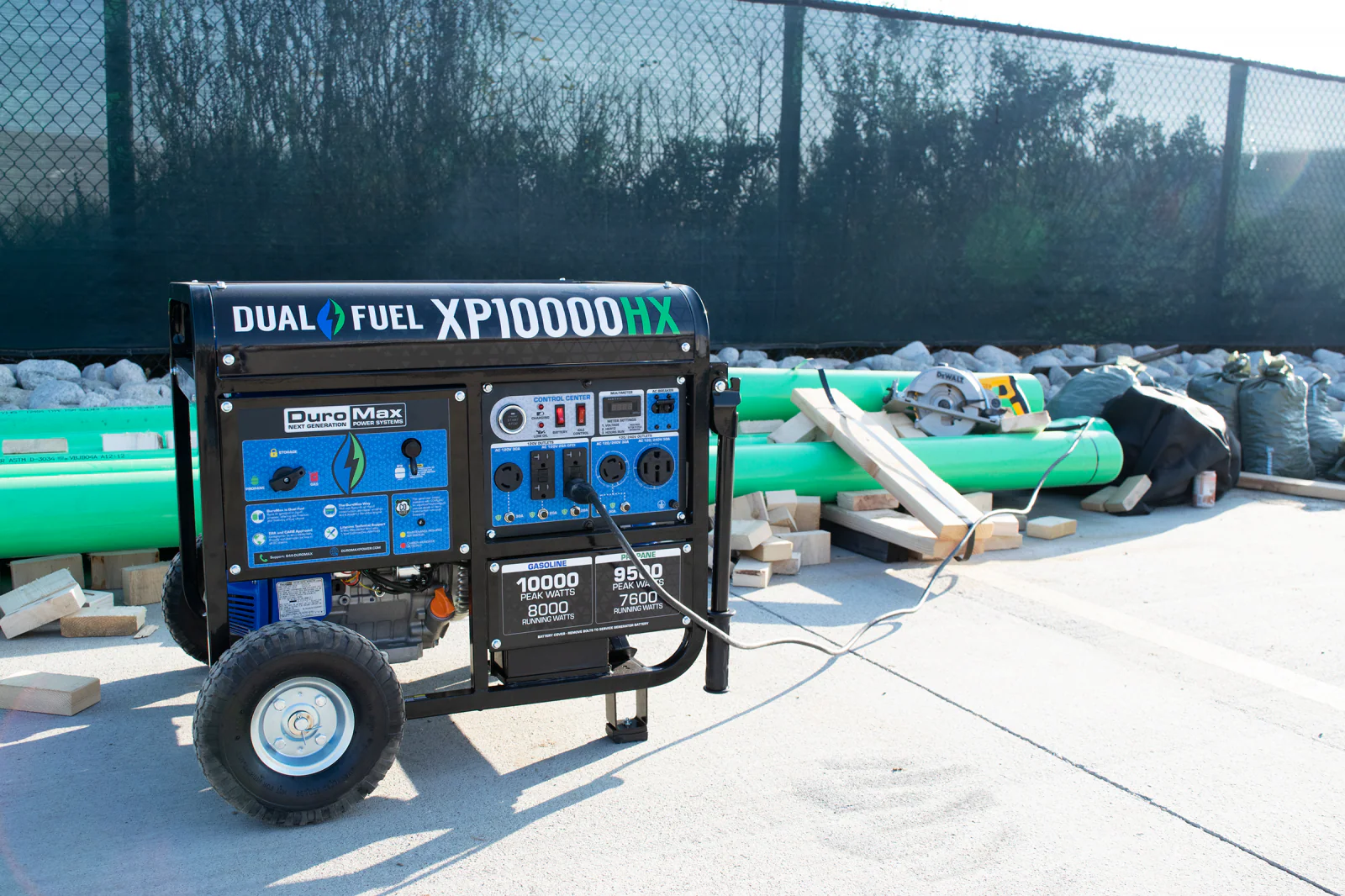 10,000 Watt Dual Fuel Portable HX Generator w/ CO Alert - Image 17