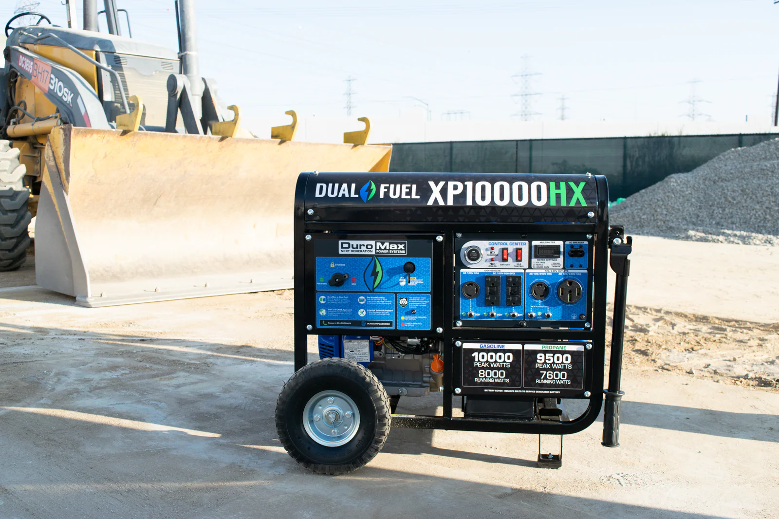 10,000 Watt Dual Fuel Portable HX Generator w/ CO Alert - Image 23