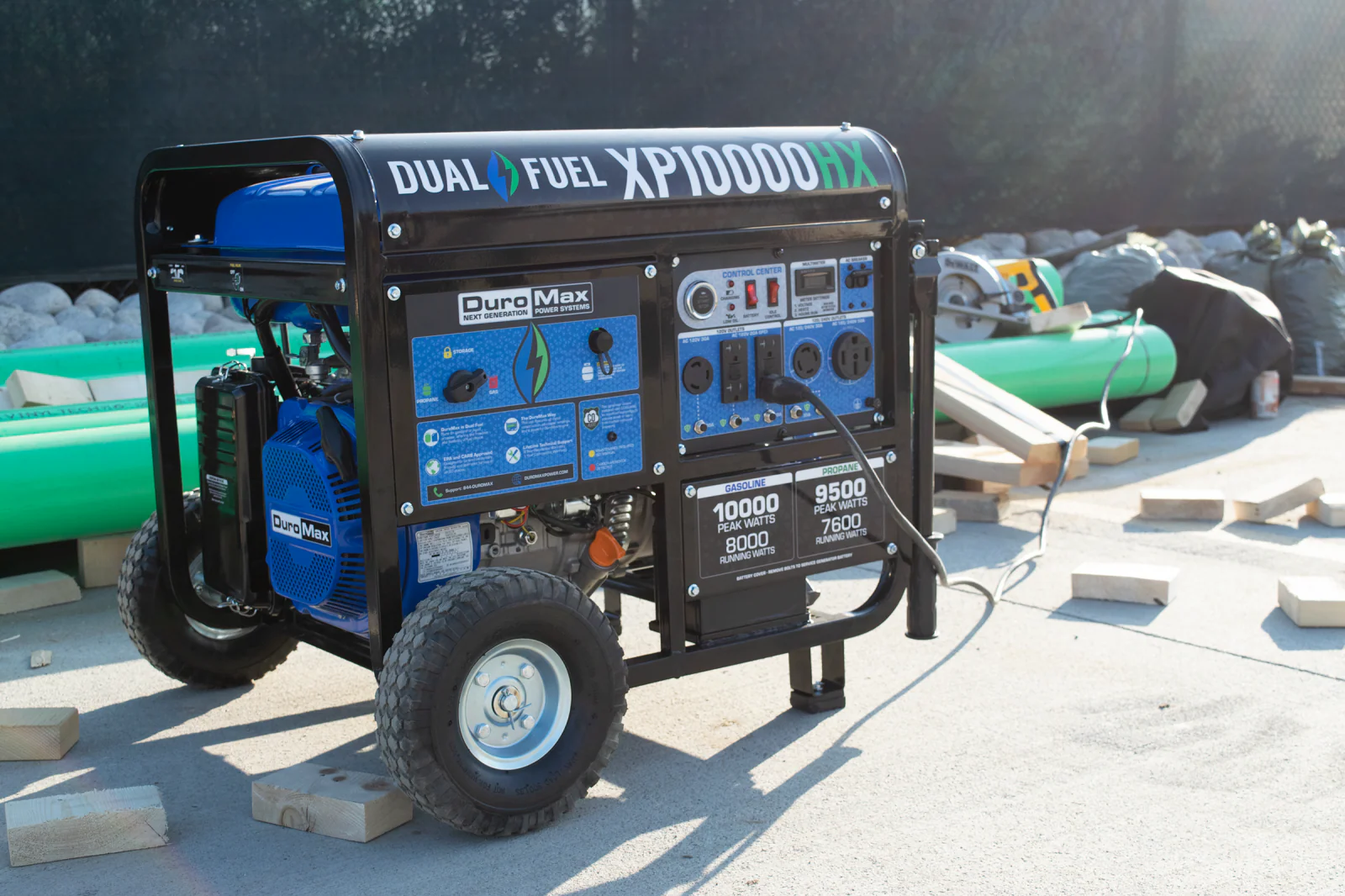 10,000 Watt Dual Fuel Portable HX Generator w/ CO Alert - Image 24