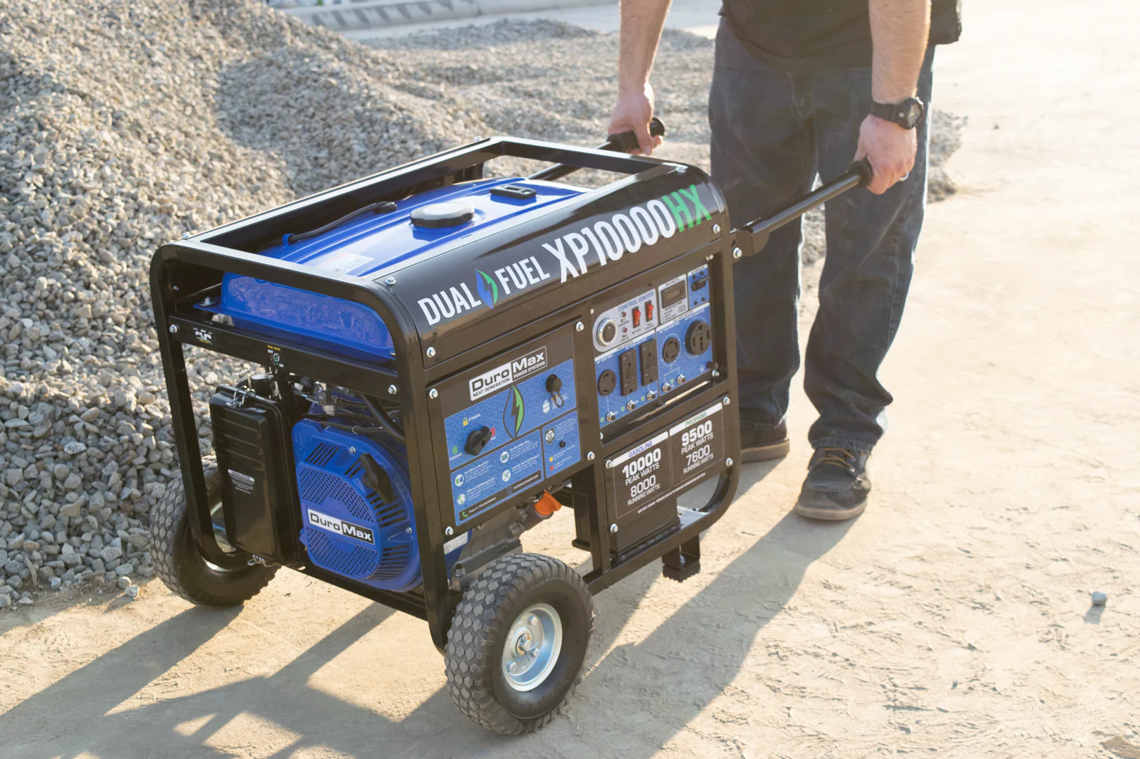 10,000 Watt Dual Fuel Portable HX Generator w/ CO Alert - Image 29