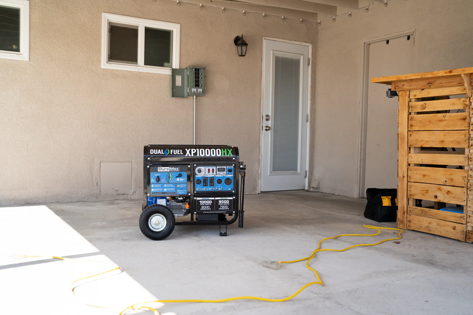 10,000 Watt Dual Fuel Portable HX Generator w/ CO Alert - Image 33