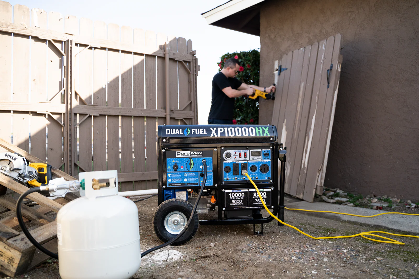 10,000 Watt Dual Fuel Portable HX Generator w/ CO Alert - Image 35