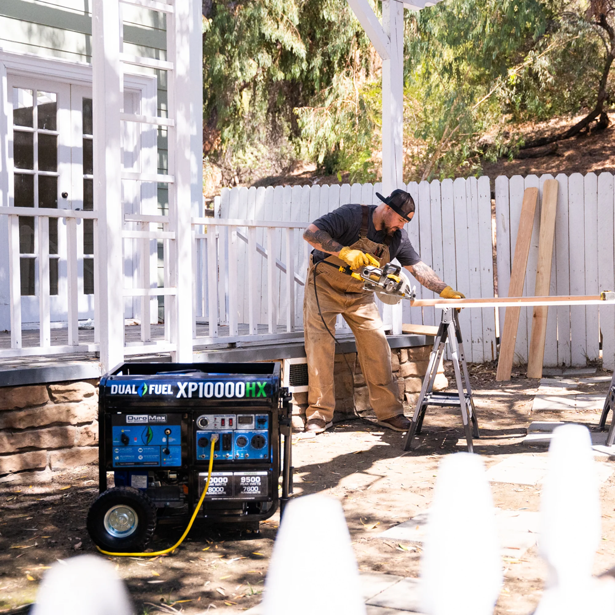 10,000 Watt Dual Fuel Portable HX Generator w/ CO Alert - Image 7