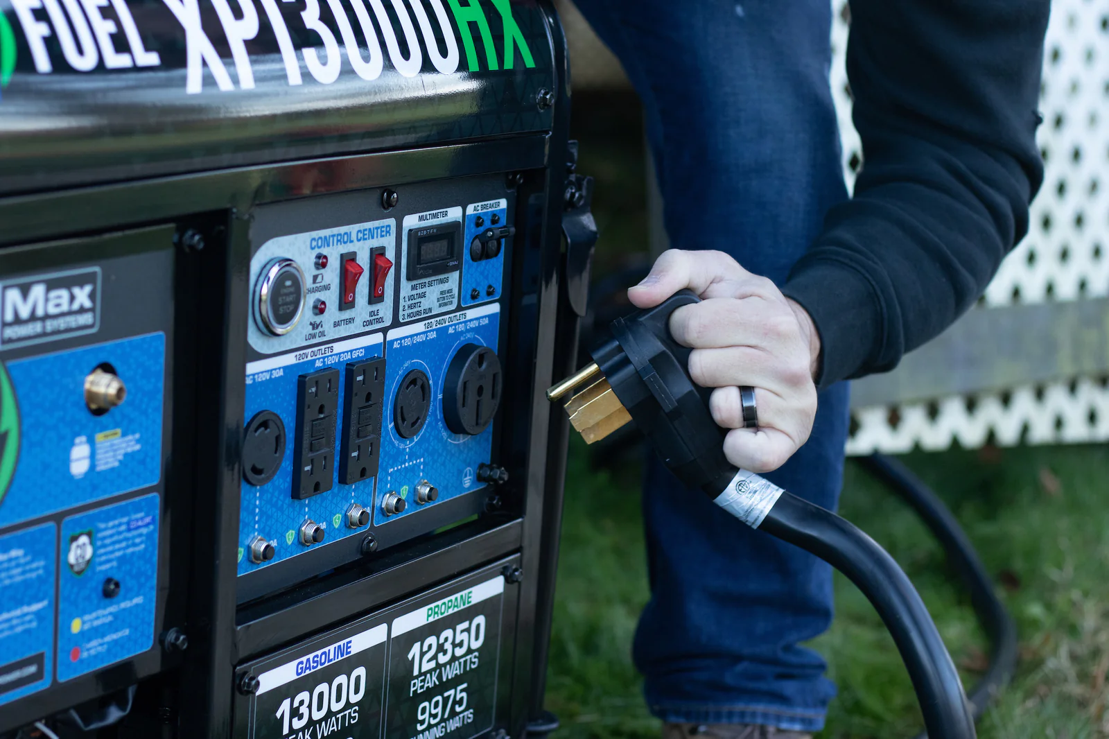 13,000 Watt Dual Fuel Portable HX Generator w/ CO Alert - Image 16