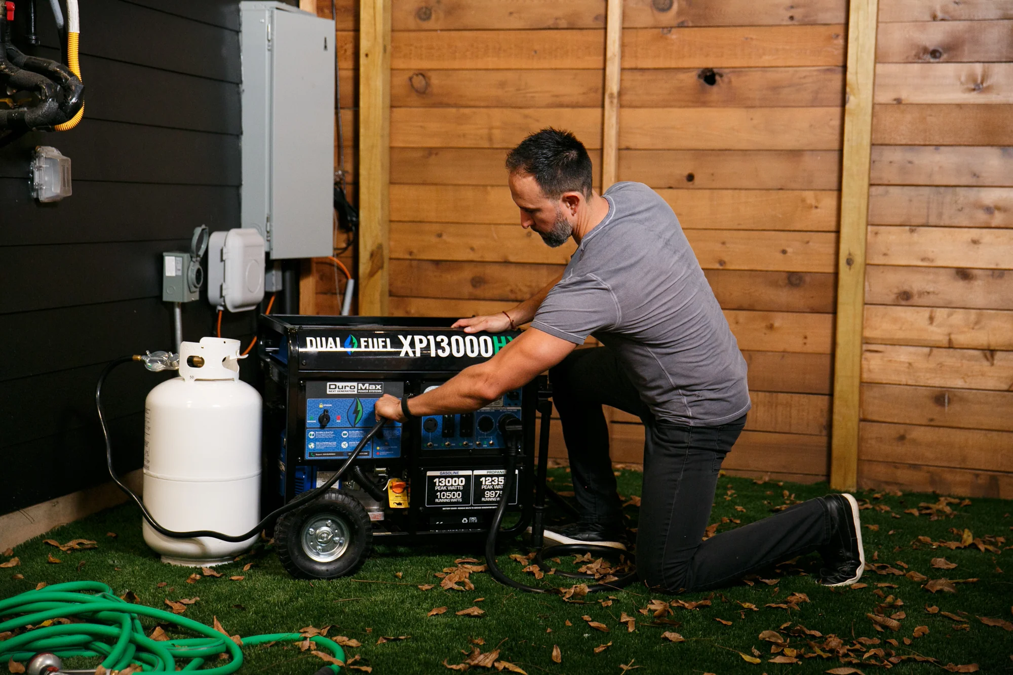 13,000 Watt Dual Fuel Portable HX Generator w/ CO Alert - Image 17