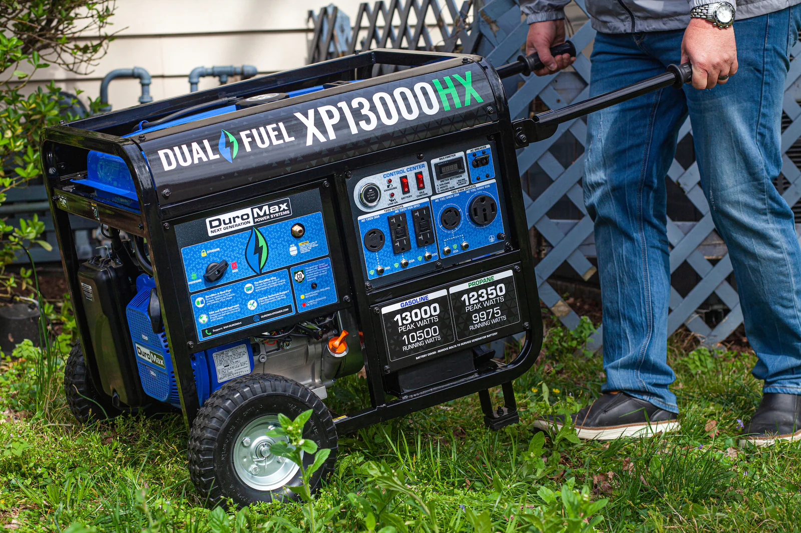 13,000 Watt Dual Fuel Portable HX Generator w/ CO Alert - Image 28