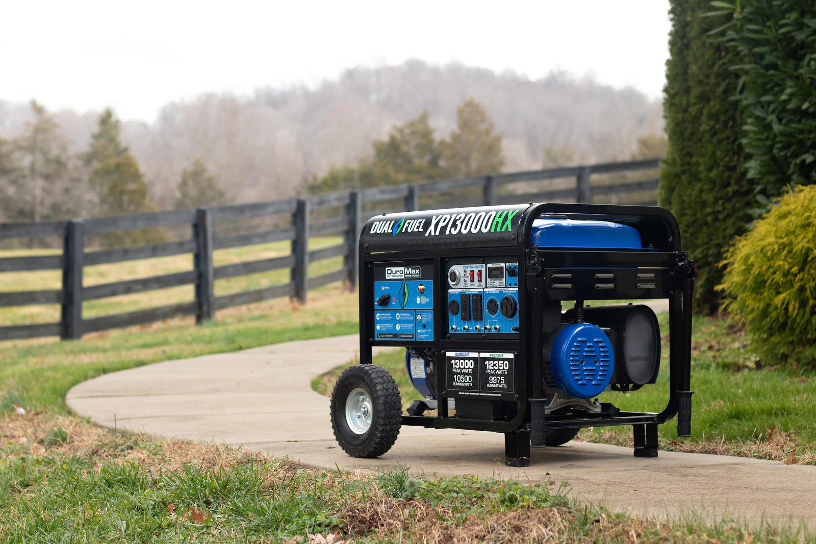 13,000 Watt Dual Fuel Portable HX Generator w/ CO Alert - Image 3