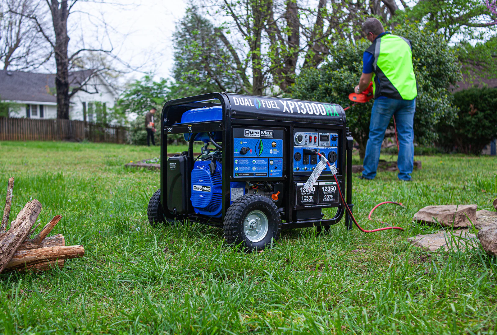 13,000 Watt Dual Fuel Portable HX Generator w/ CO Alert - Image 32