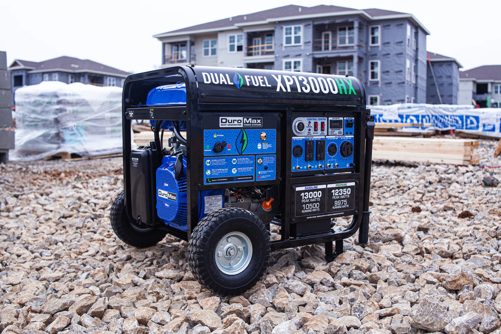 13,000 Watt Dual Fuel Portable HX Generator w/ CO Alert - Image 37