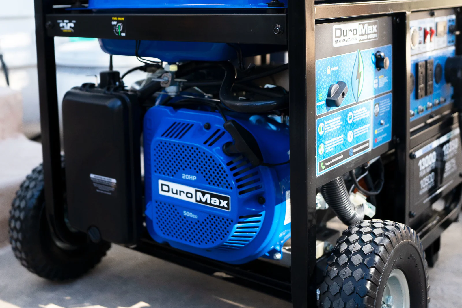 13,000 Watt Dual Fuel Portable HX Generator w/ CO Alert - Image 40