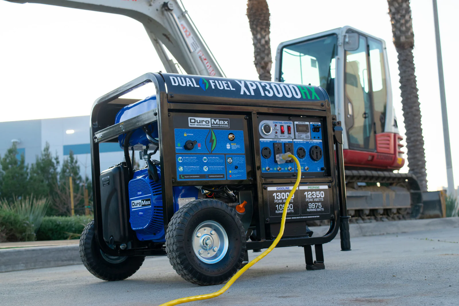 13,000 Watt Dual Fuel Portable HX Generator w/ CO Alert - Image 42