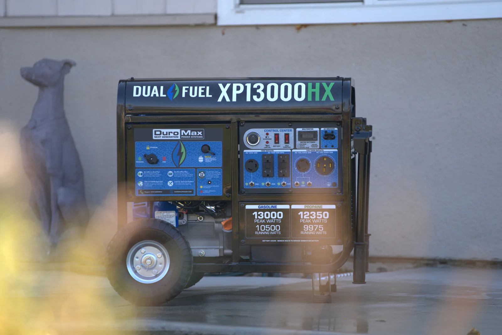 13,000 Watt Dual Fuel Portable HX Generator w/ CO Alert - Image 45