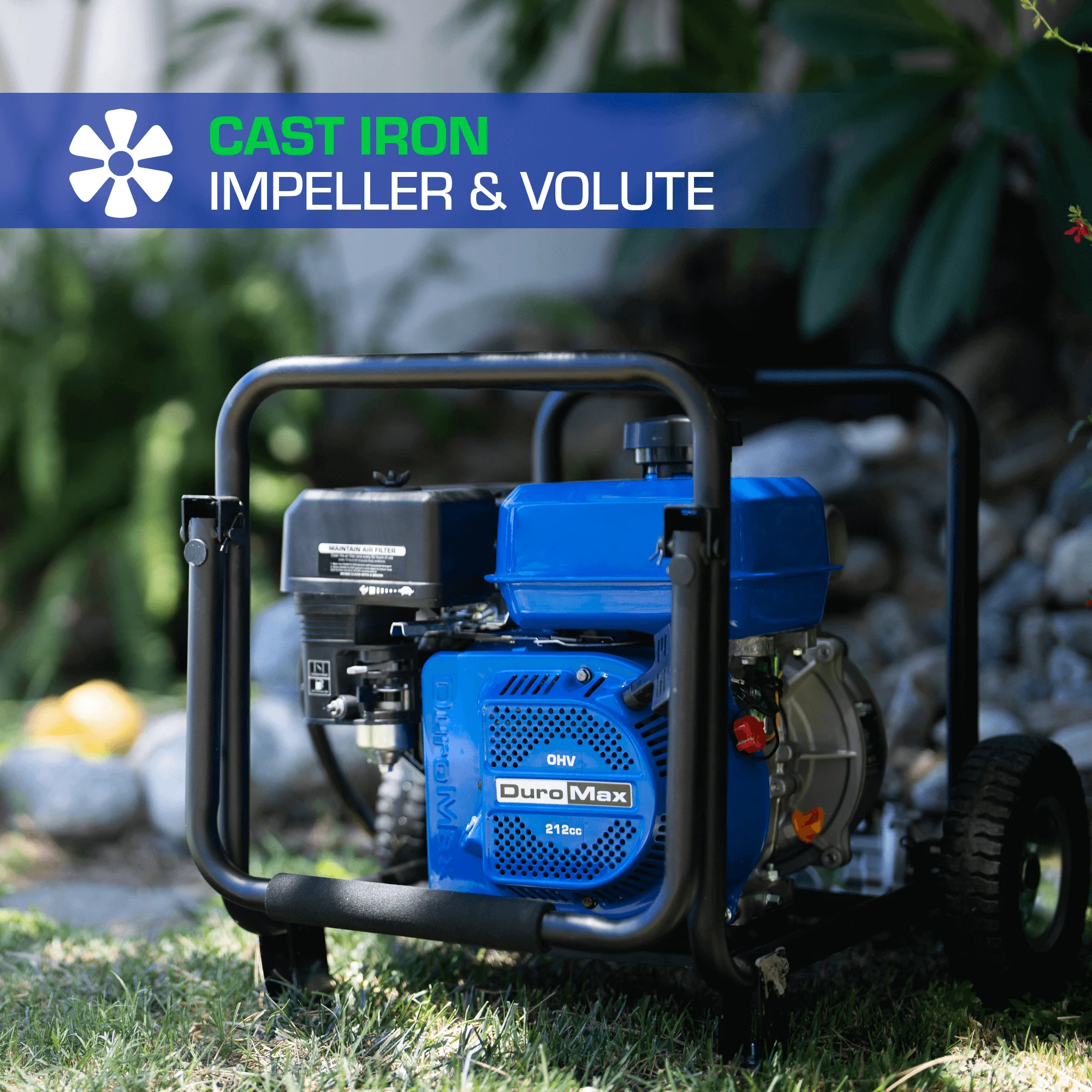 158 GPM 2" Dual Fuel Engine Portable Water Pump - Image 8