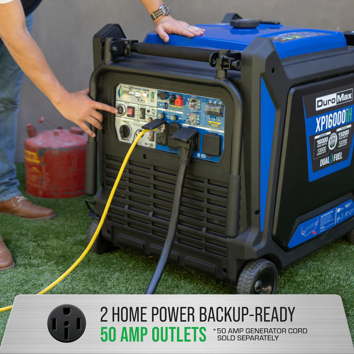 16,000 Watt Portable Dual Fuel Inverter Generator - Quiet, Low THD - Image 6
