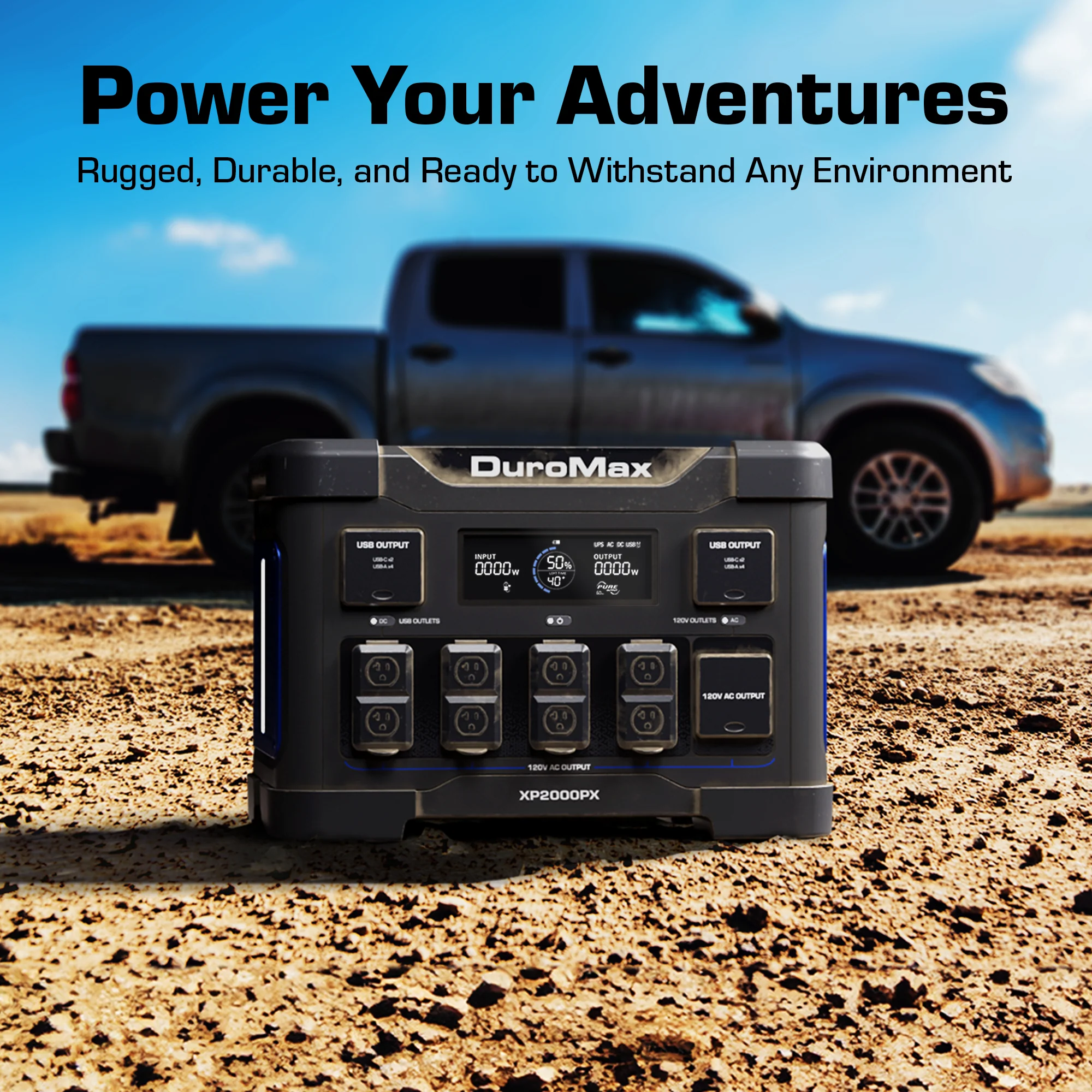2000 Watt 1843 Wh LiFePO4 Portable Battery Backup Power Station - Image 3