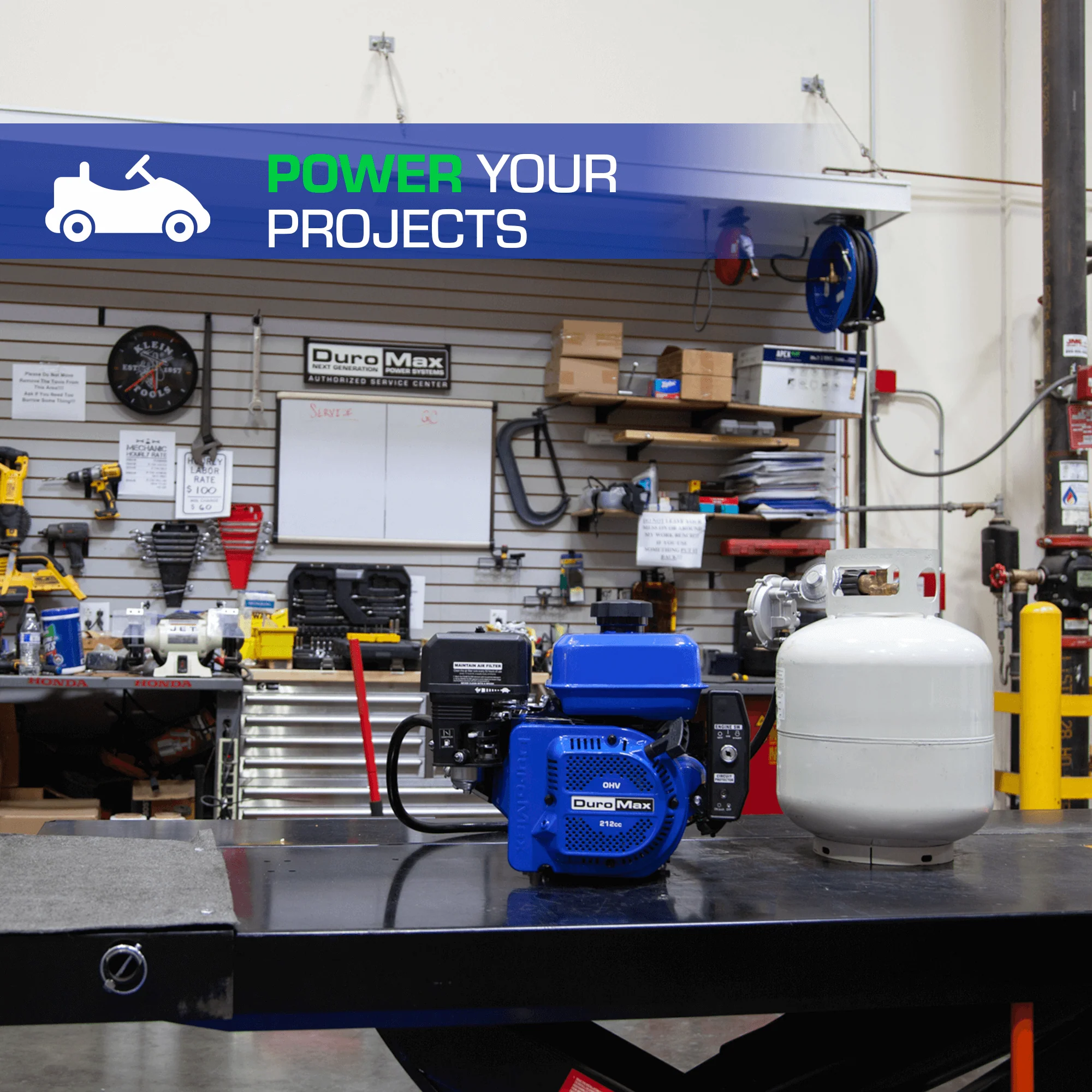 212cc 3/4" Shaft Recoil/Electric Start Horizontal Dual Fuel Engine - Image 4