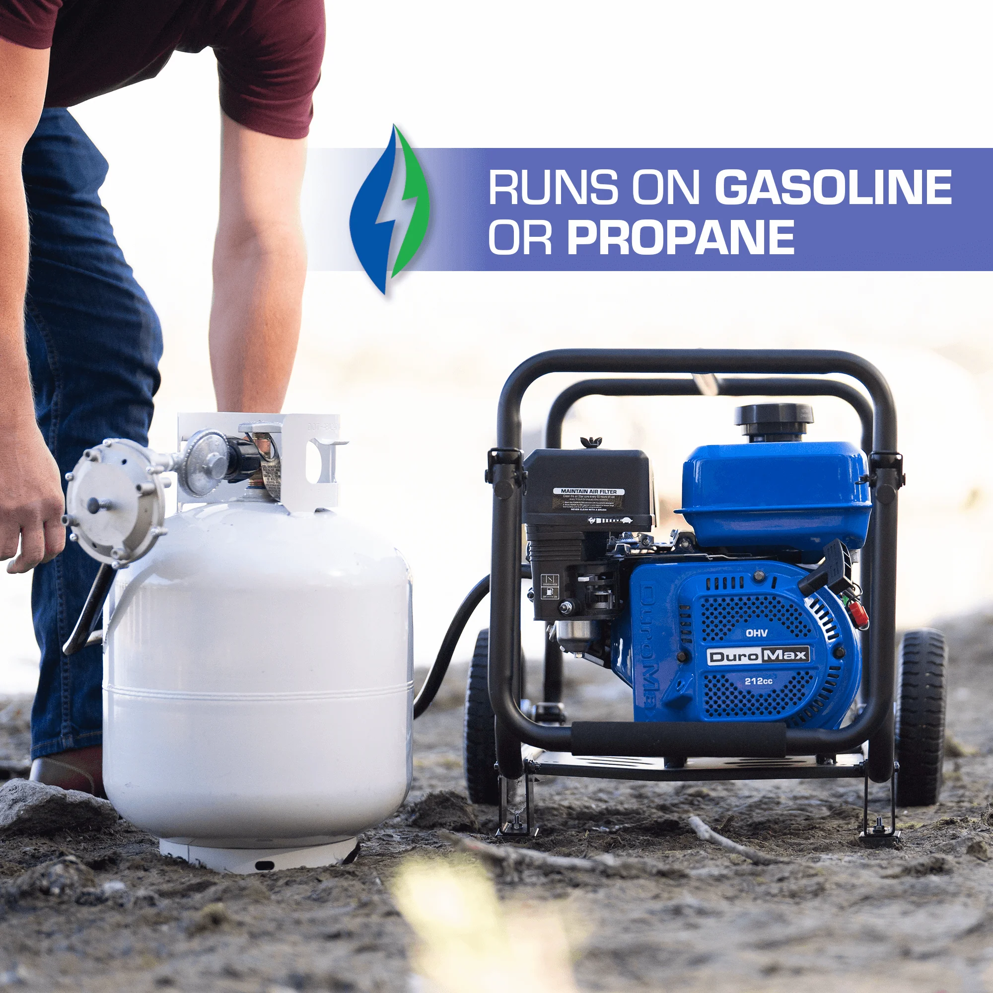 264 GPM 3" Dual Fuel Engine Portable Water Pump - Image 3