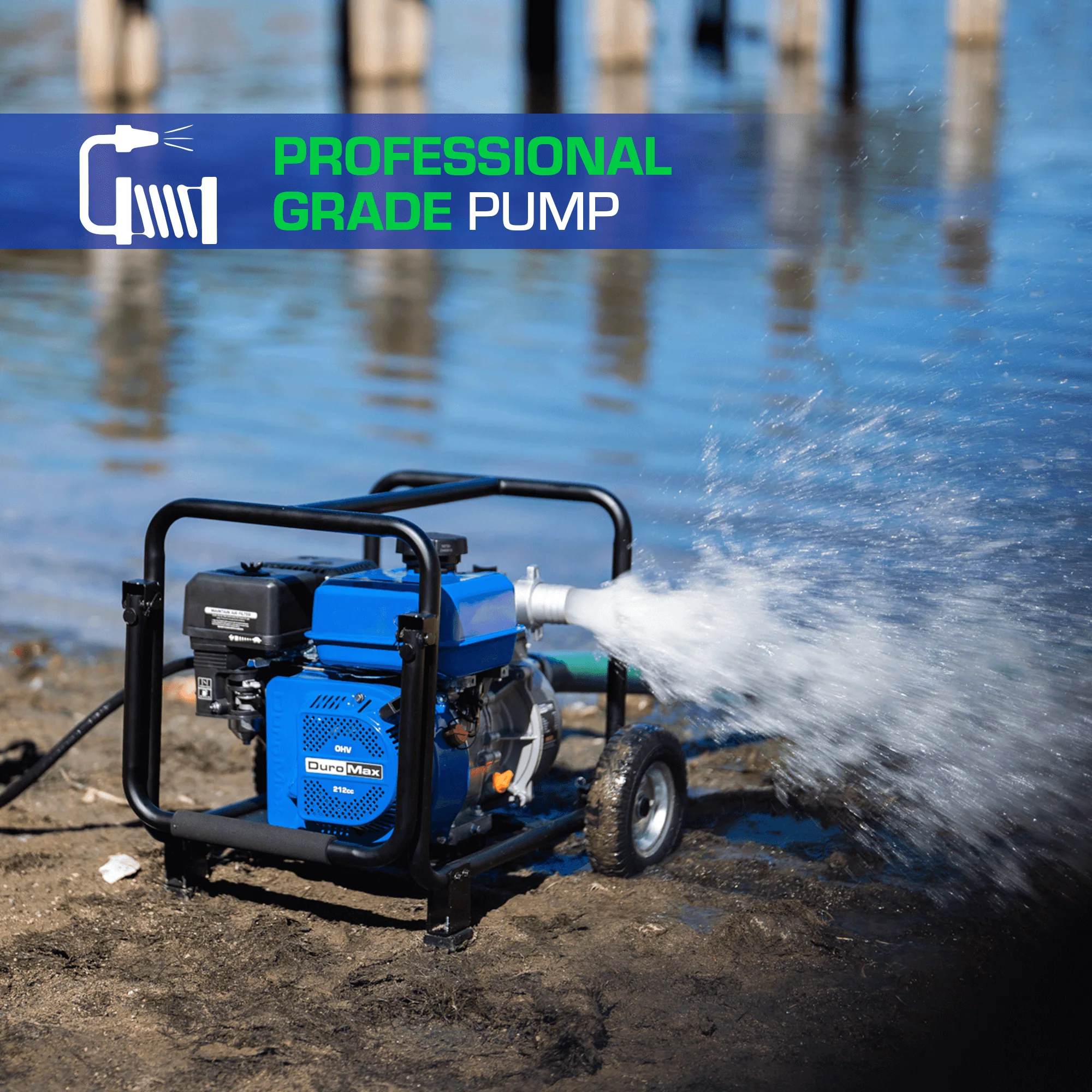 264 GPM 3" Dual Fuel Engine Portable Water Pump - Image 4