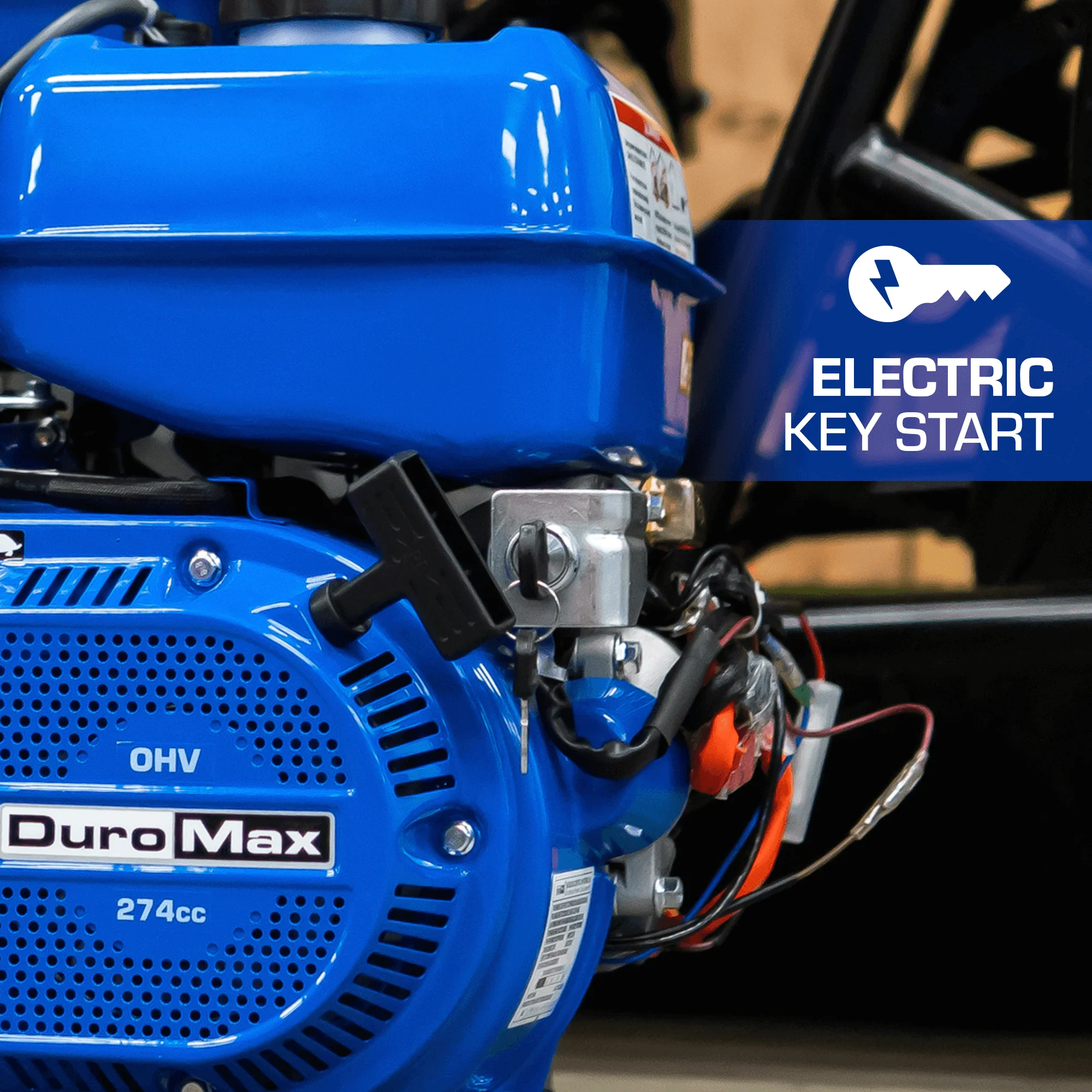 274cc 25mm Shaft Recoil/Electric Start Gasoline Engine - Image 6