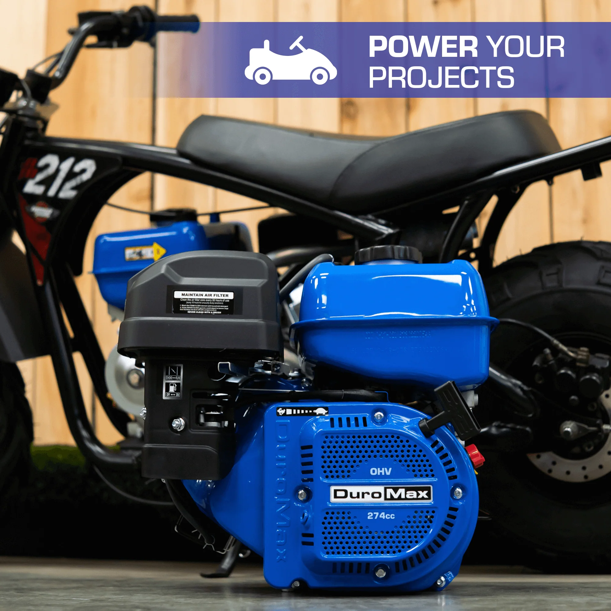 274cc 25mm Shaft Recoil Start Gasoline Engine - Image 5