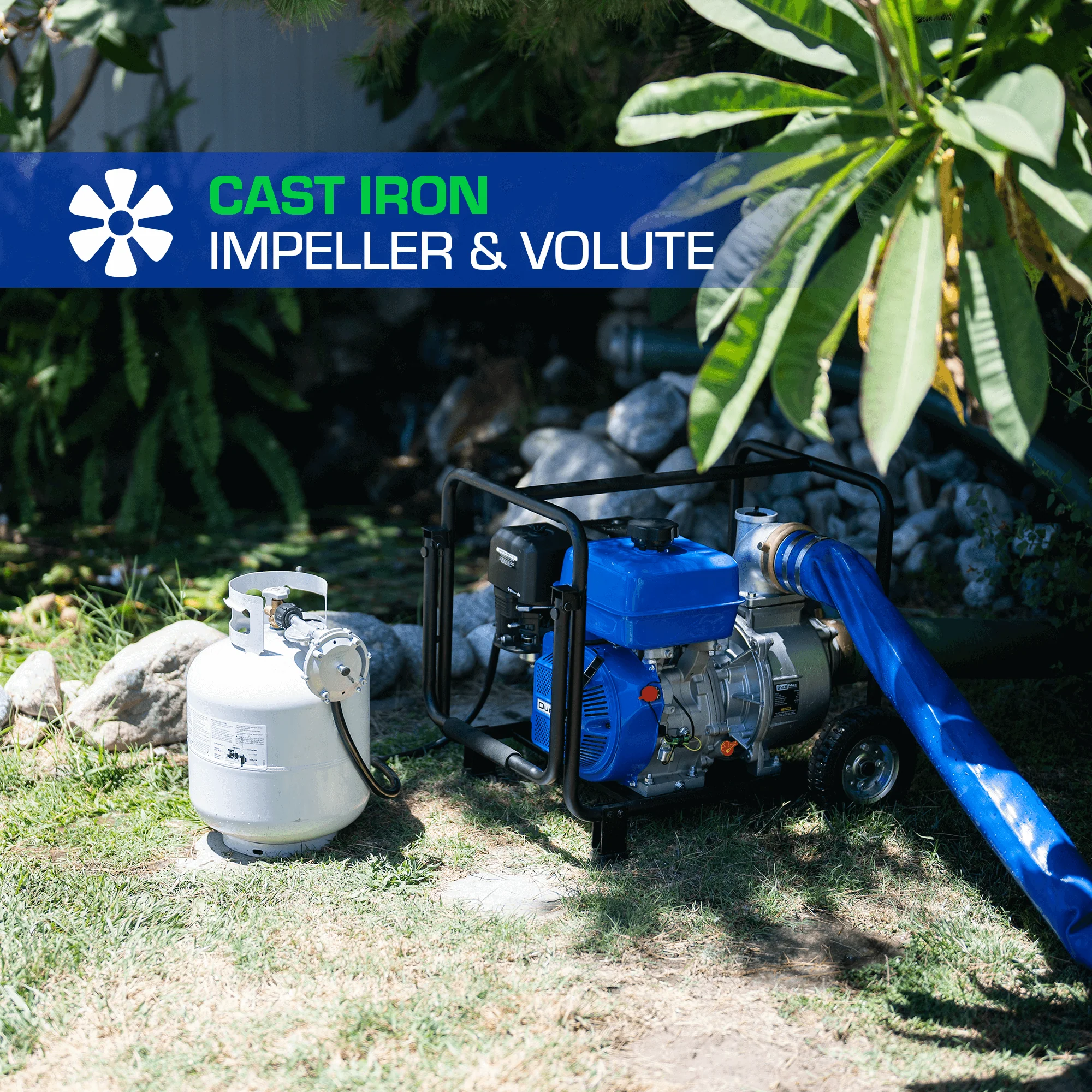 423 GPM 4" Dual Fuel Engine Portable Water Pump - Image 7