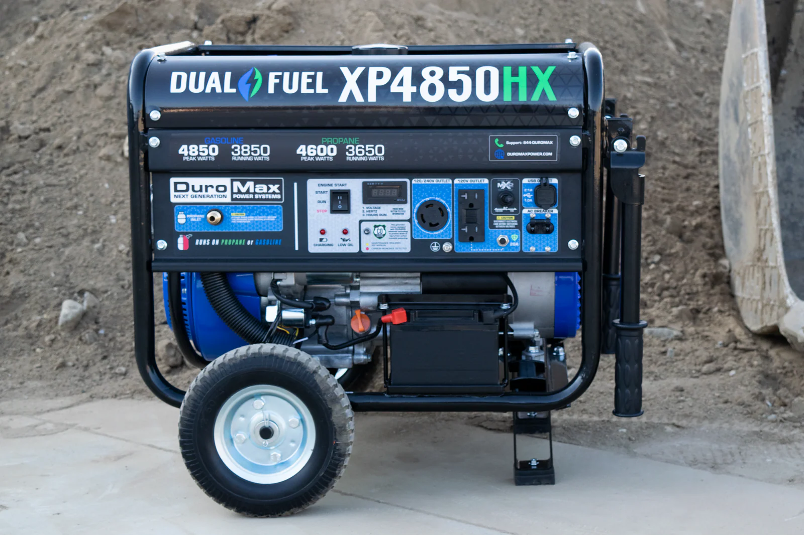 4,850 Watt Dual Fuel Portable HX Generator w/ CO Alert - Image 39