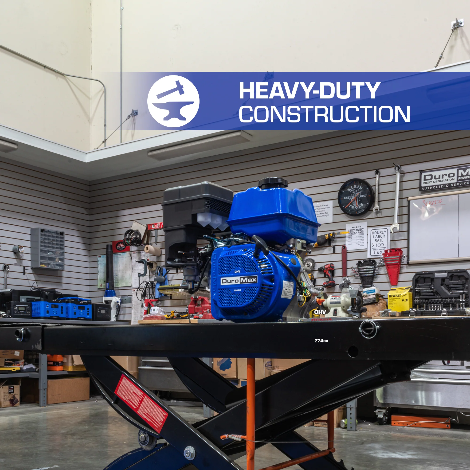 500cc 1-Inch Shaft Recoil Start Gasoline Engine - Image 4