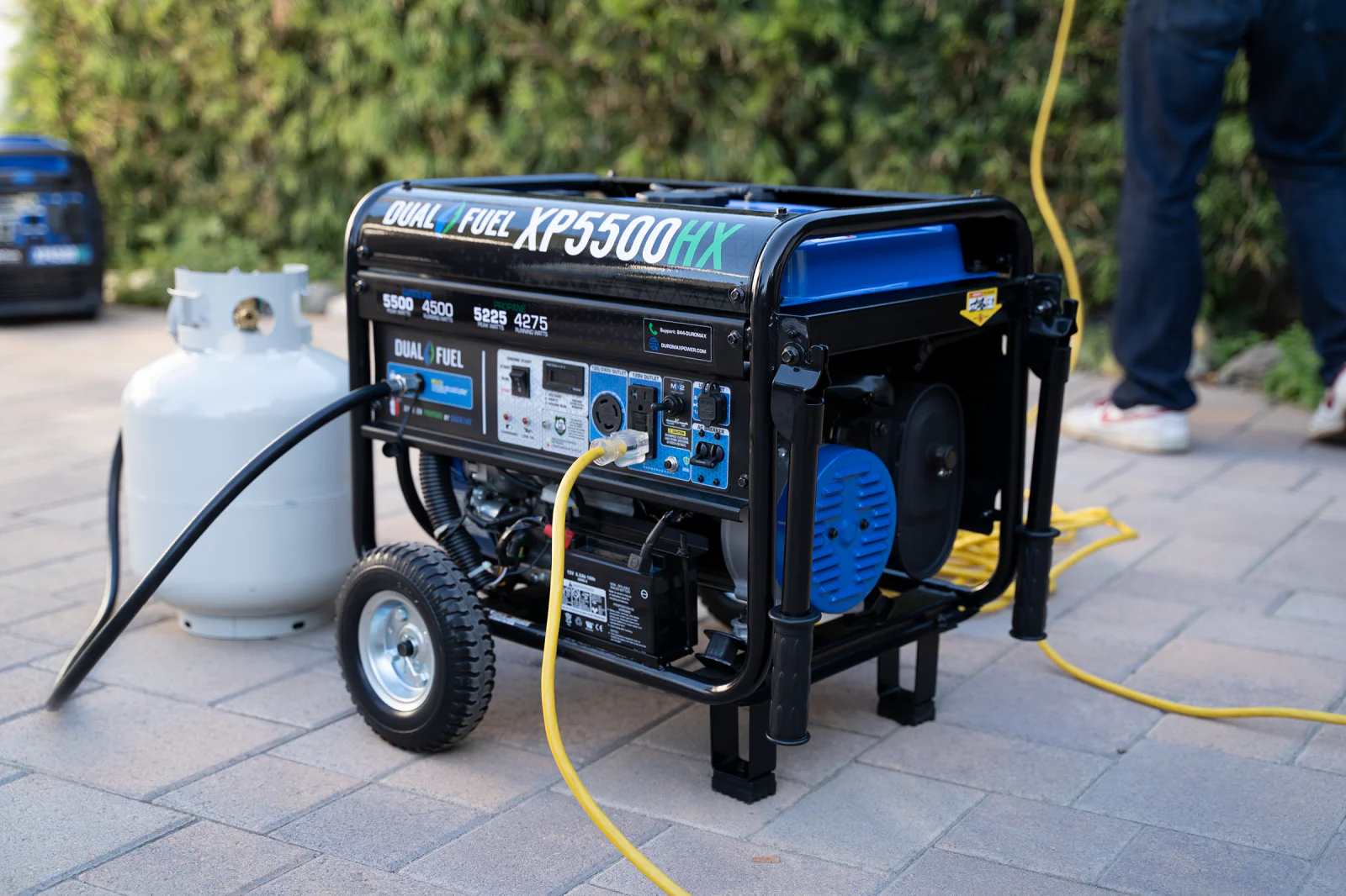 5,500 Watt Dual Fuel Portable HX Generator w/ CO Alert - Image 19