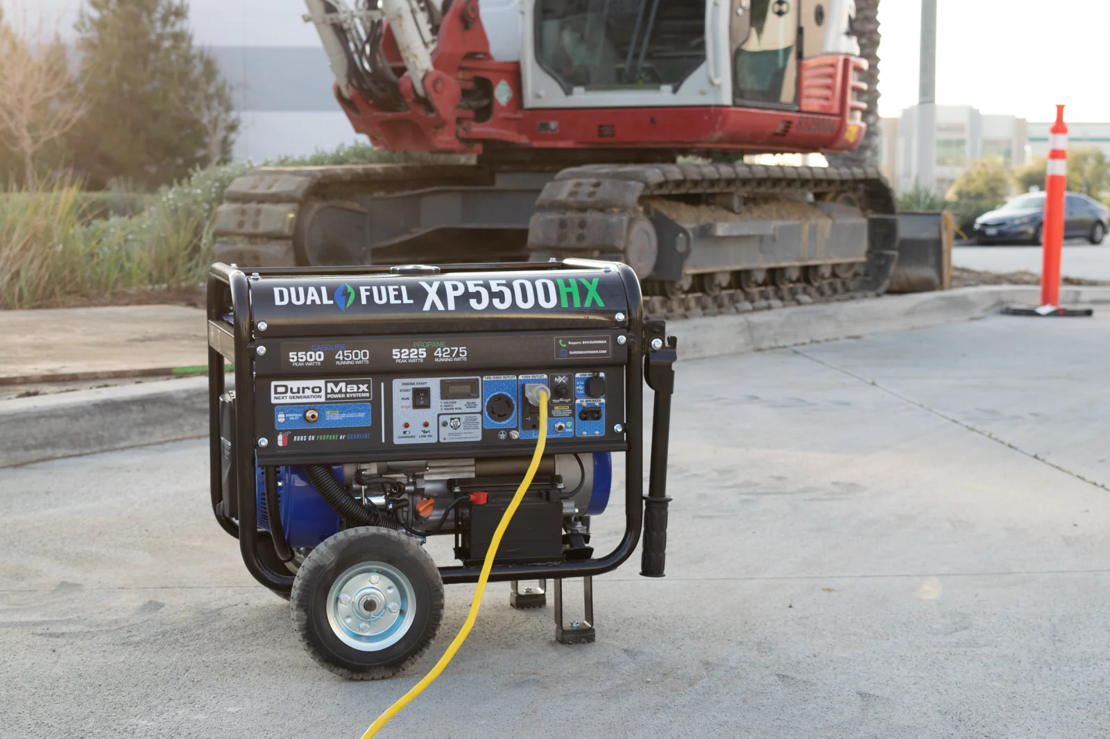 5,500 Watt Dual Fuel Portable HX Generator w/ CO Alert - Image 22