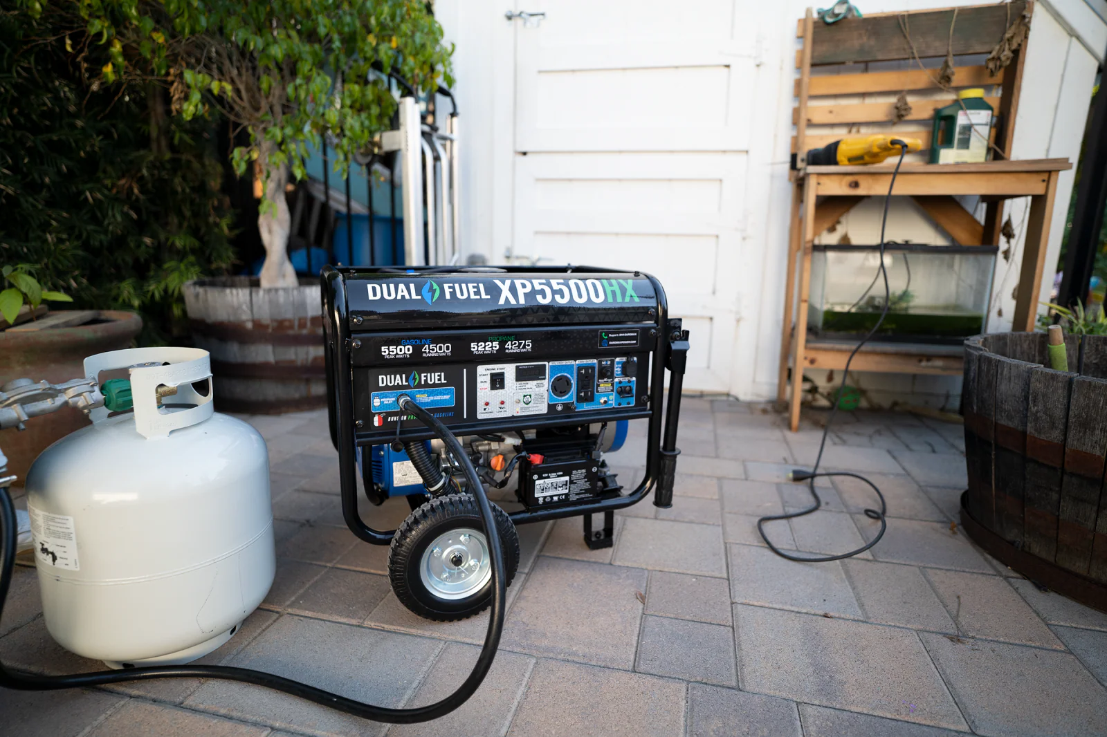 5,500 Watt Dual Fuel Portable HX Generator w/ CO Alert - Image 25