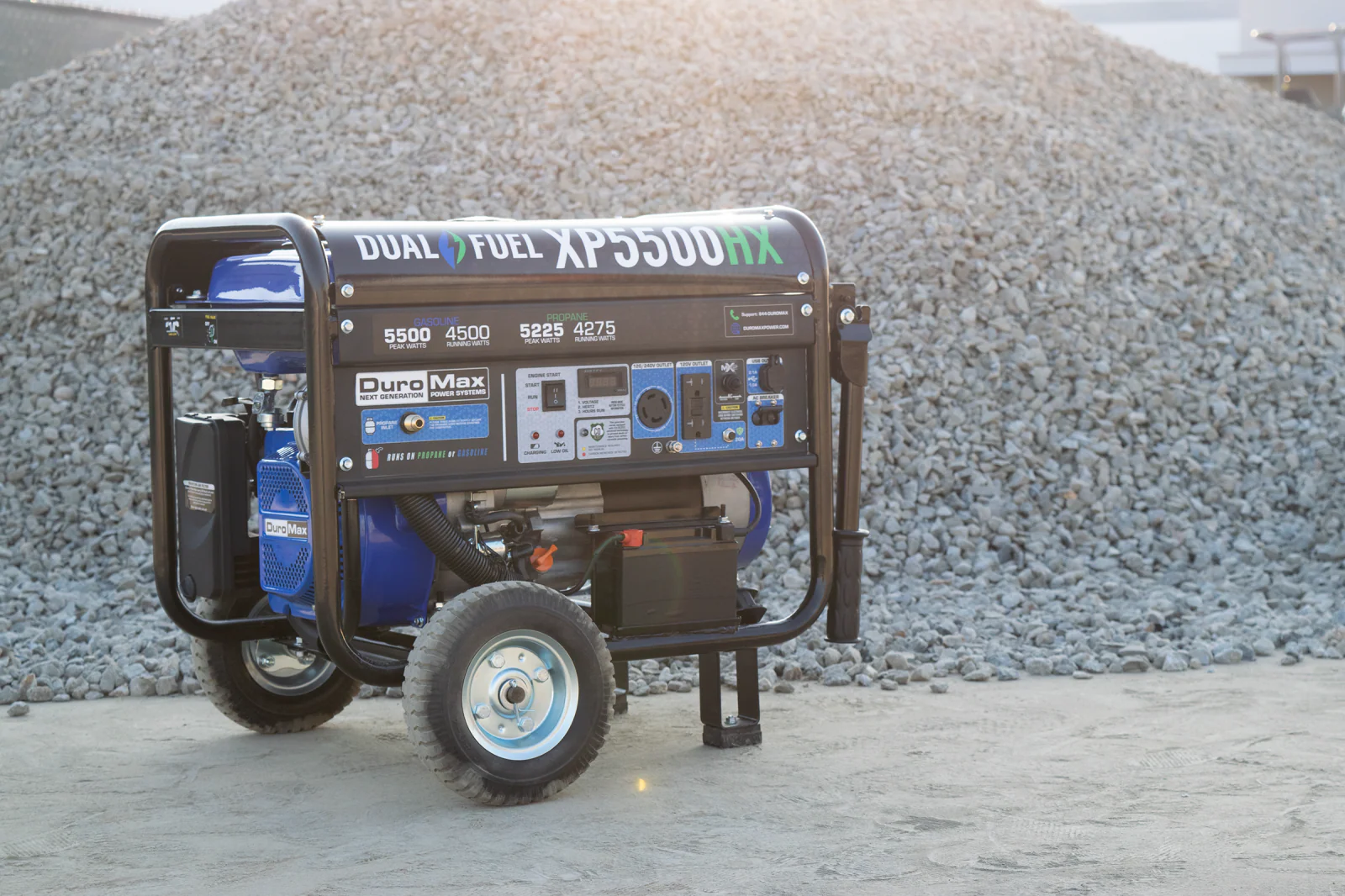 5,500 Watt Dual Fuel Portable HX Generator w/ CO Alert - Image 26