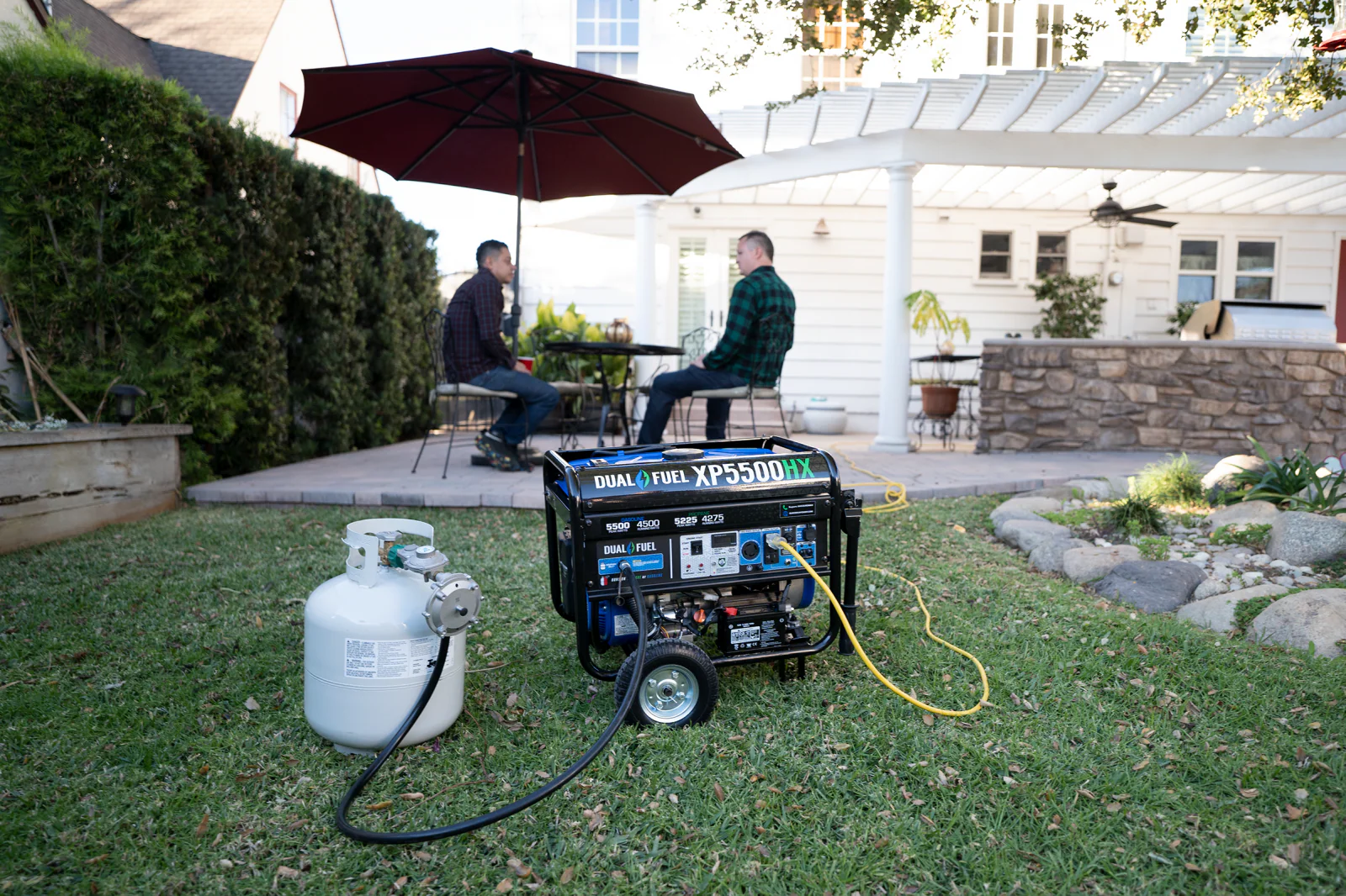 5,500 Watt Dual Fuel Portable HX Generator w/ CO Alert - Image 27