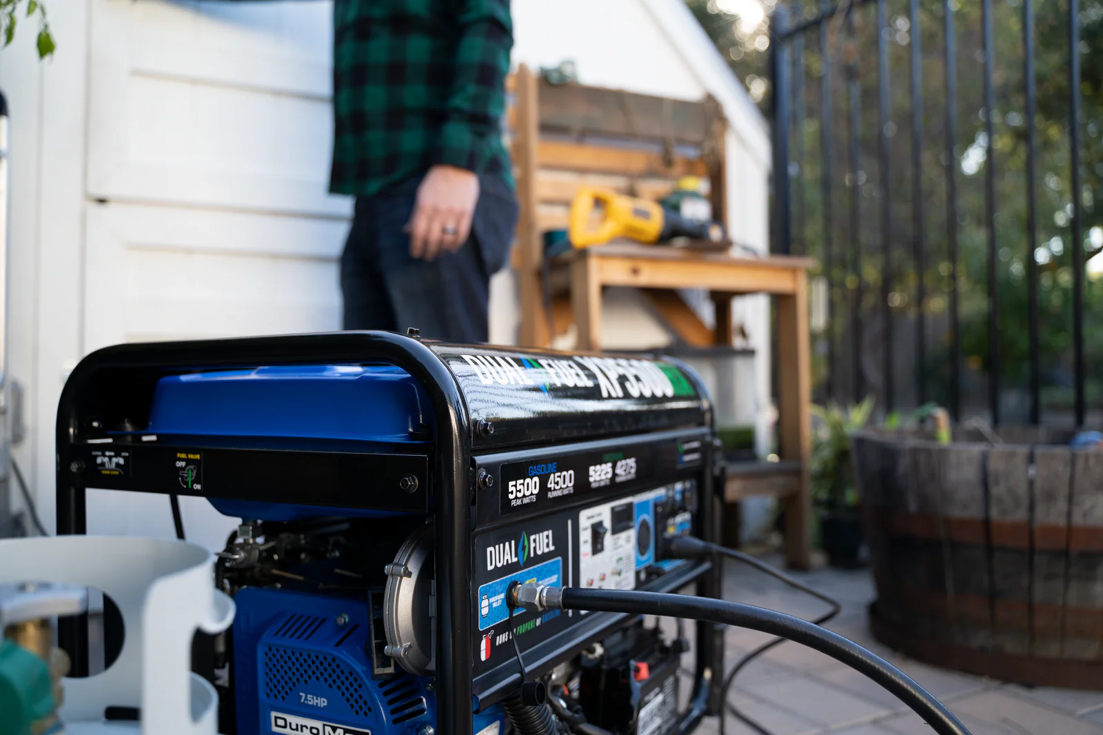 5,500 Watt Dual Fuel Portable HX Generator w/ CO Alert - Image 28