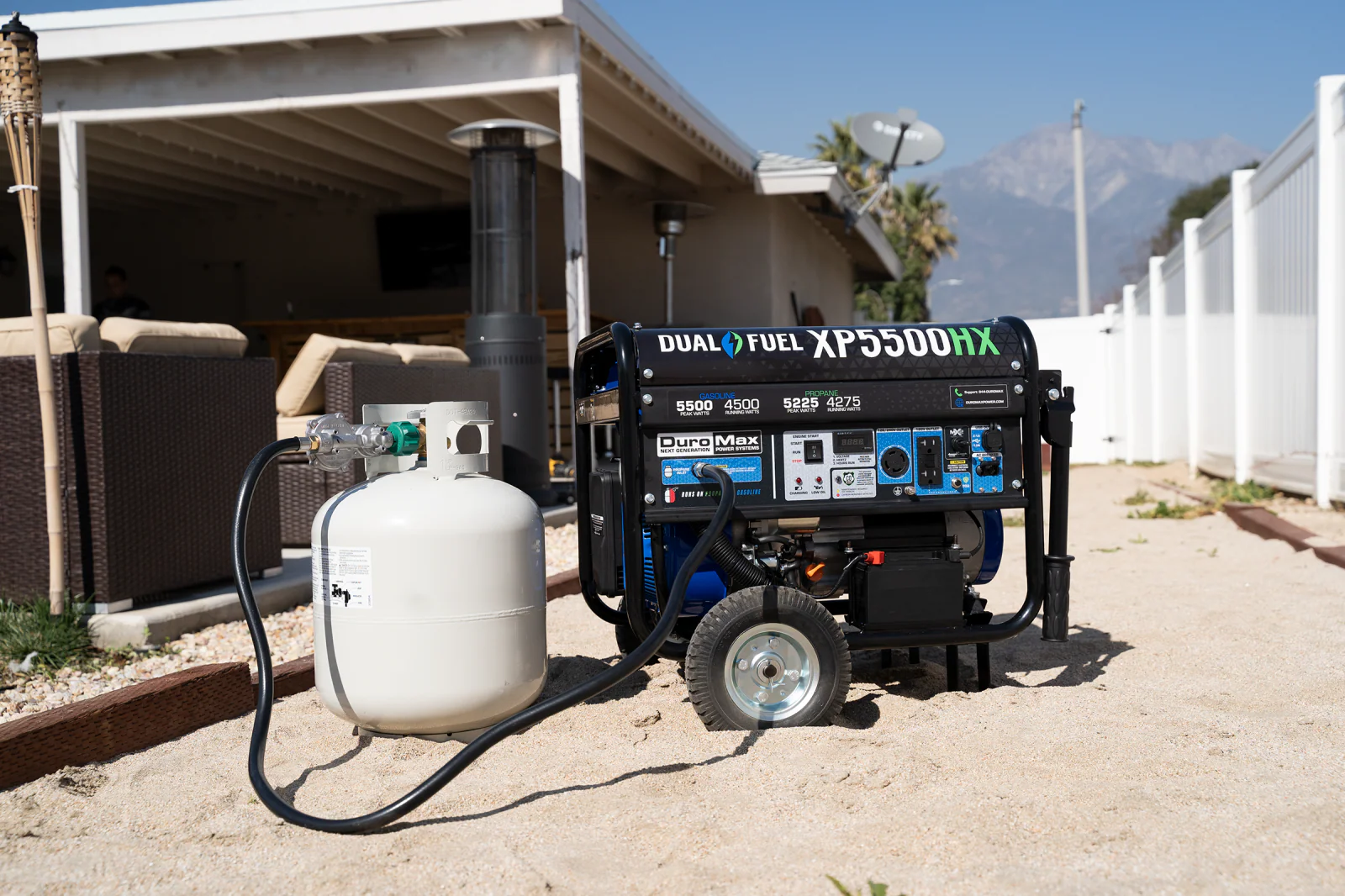 5,500 Watt Dual Fuel Portable HX Generator w/ CO Alert - Image 29