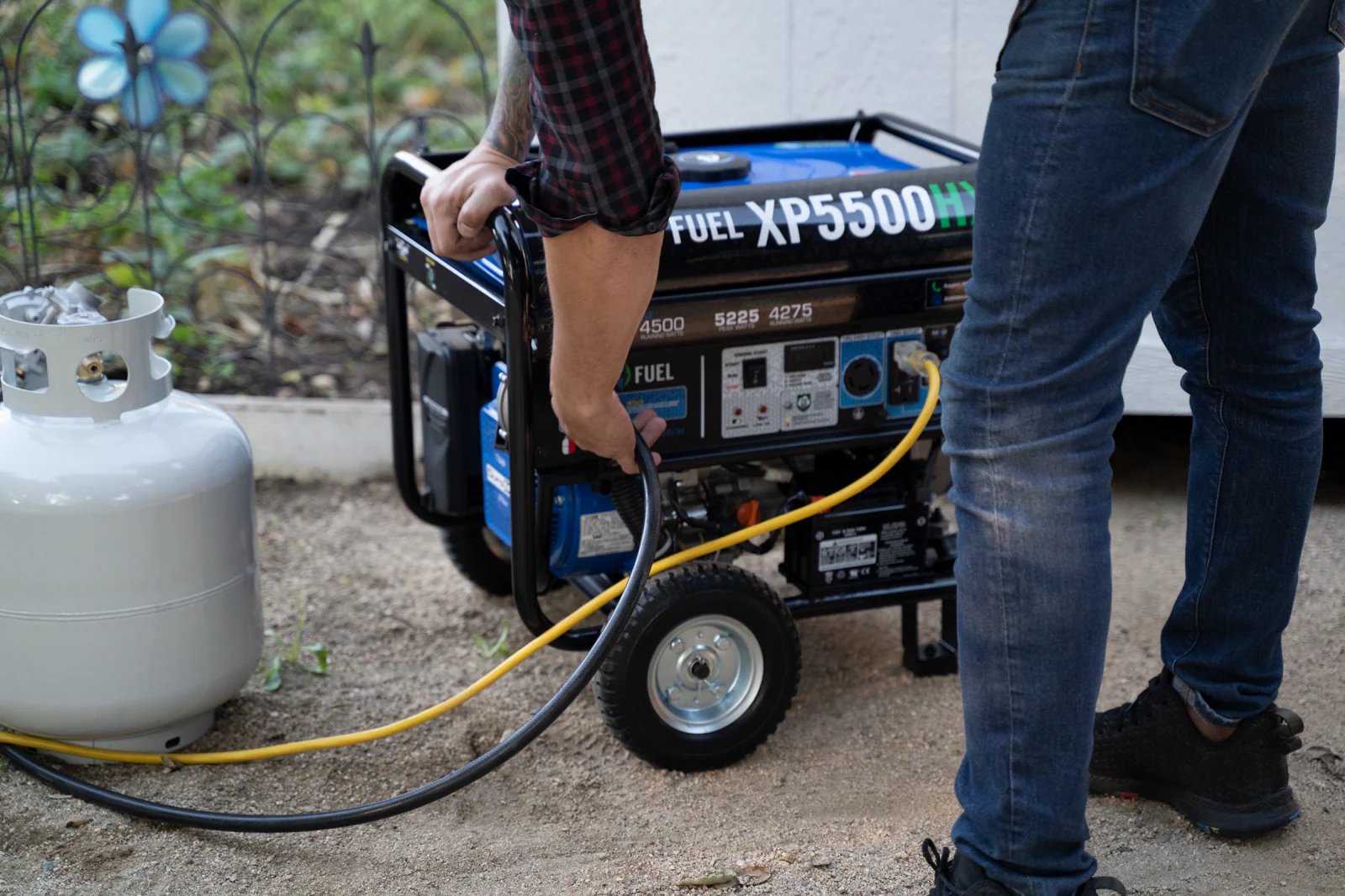 5,500 Watt Dual Fuel Portable HX Generator w/ CO Alert - Image 36