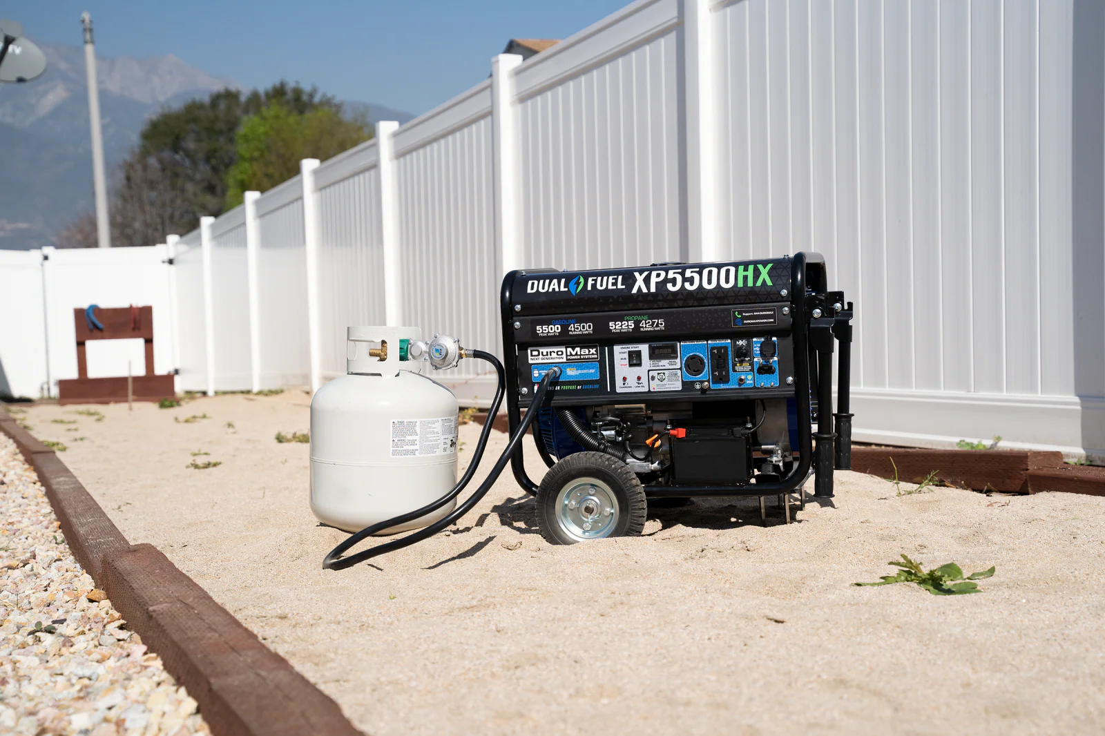 5,500 Watt Dual Fuel Portable HX Generator w/ CO Alert - Image 39