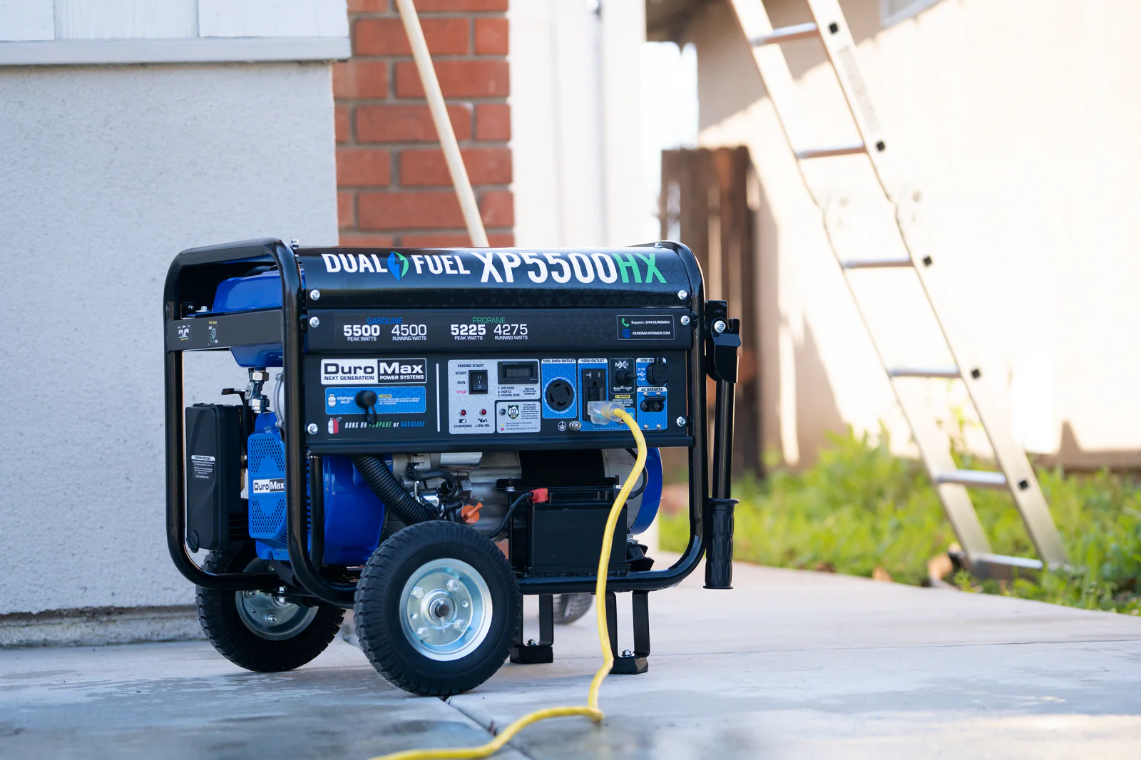 5,500 Watt Dual Fuel Portable HX Generator w/ CO Alert - Image 40