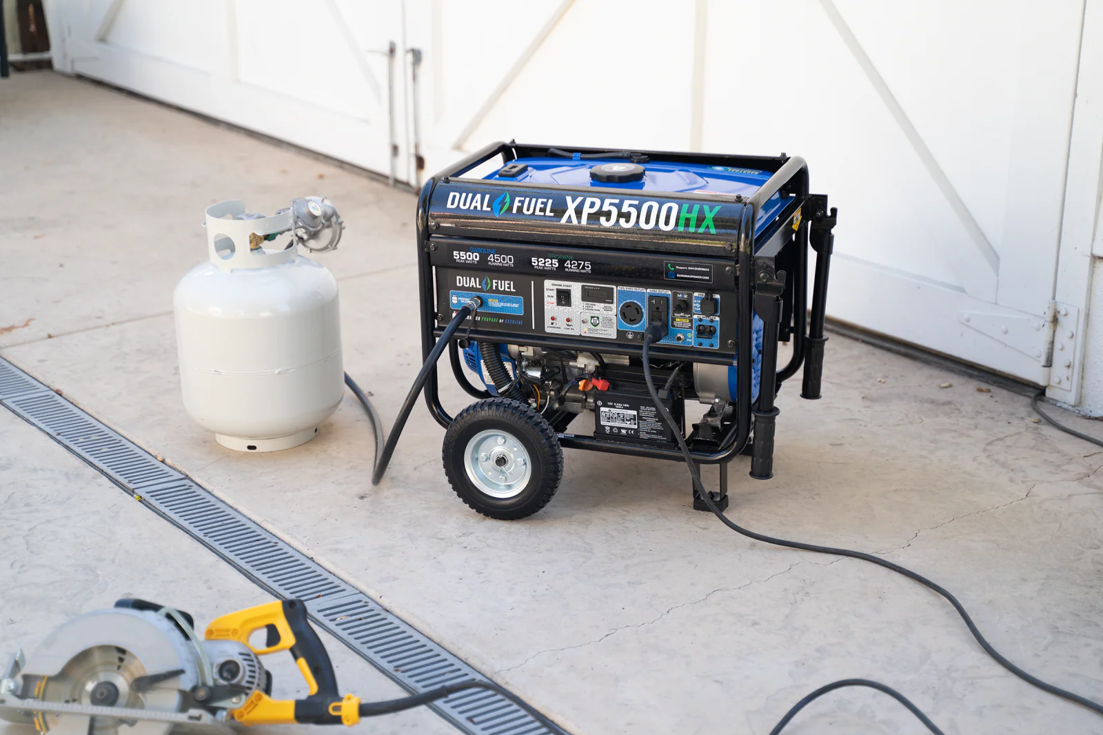 5,500 Watt Dual Fuel Portable HX Generator w/ CO Alert - Image 41