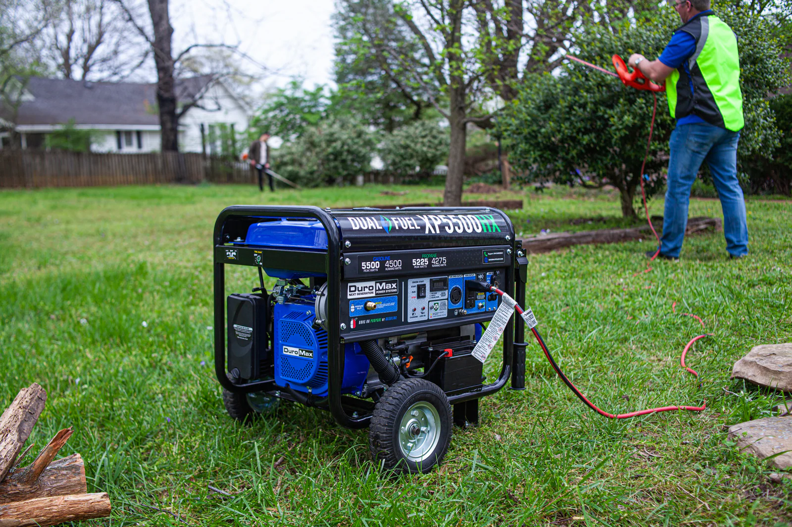 5,500 Watt Dual Fuel Portable HX Generator w/ CO Alert - Image 43