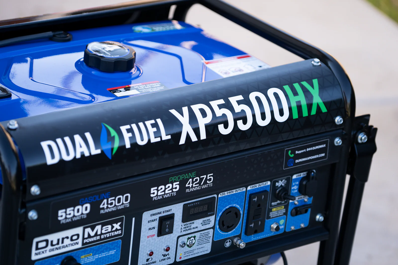 5,500 Watt Dual Fuel Portable HX Generator w/ CO Alert - Image 44