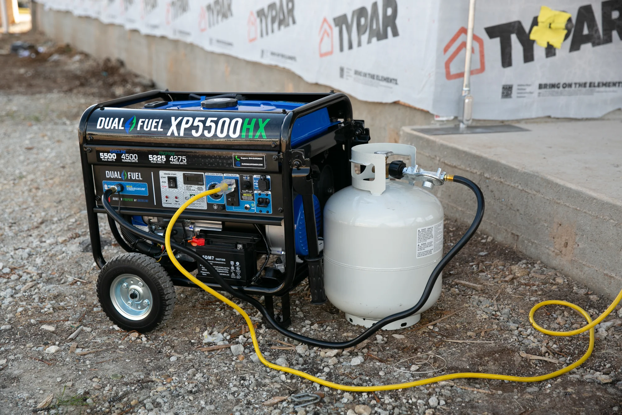 5,500 Watt Dual Fuel Portable HX Generator w/ CO Alert - Image 46