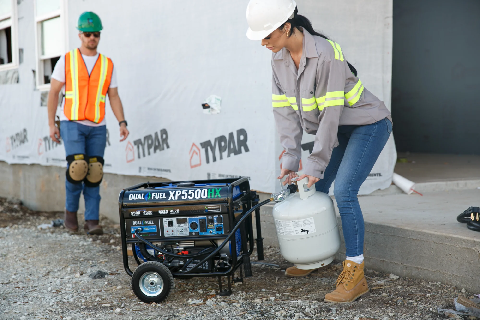 5,500 Watt Dual Fuel Portable HX Generator w/ CO Alert - Image 49