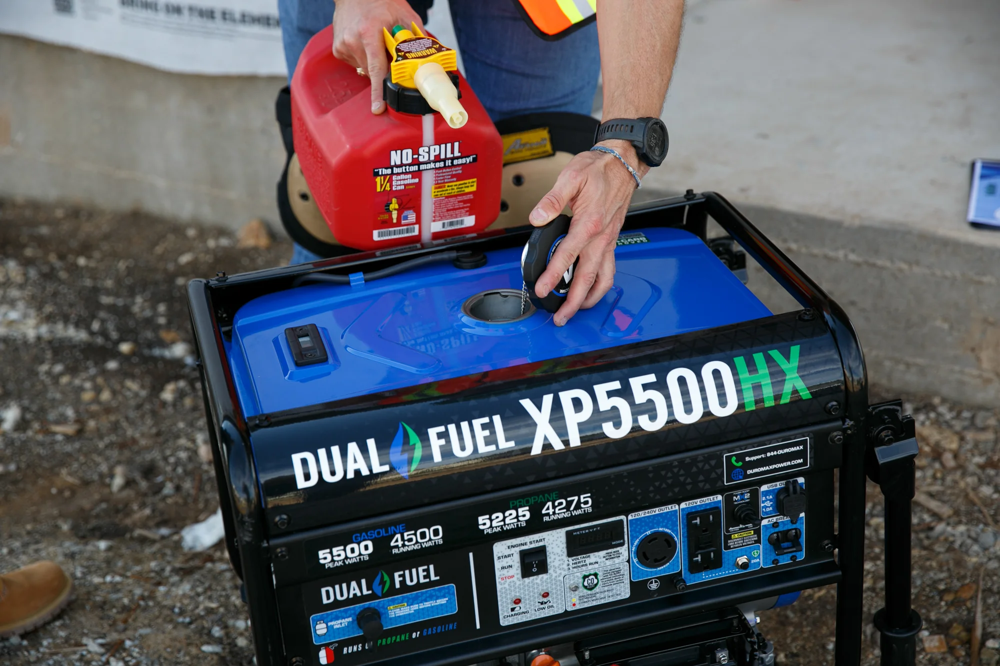 5,500 Watt Dual Fuel Portable HX Generator w/ CO Alert - Image 53