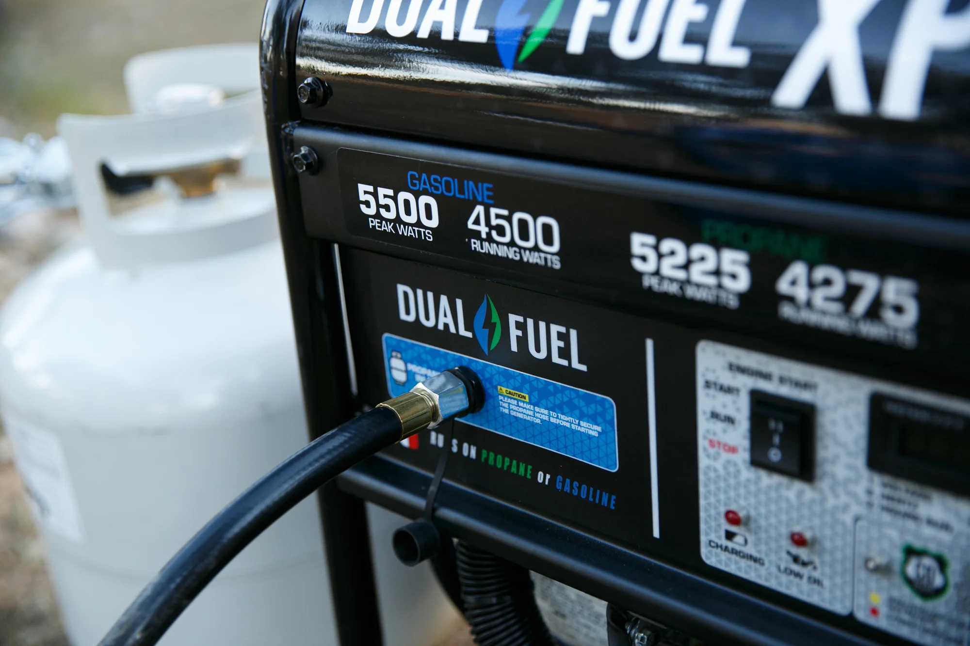 5,500 Watt Dual Fuel Portable HX Generator w/ CO Alert - Image 54