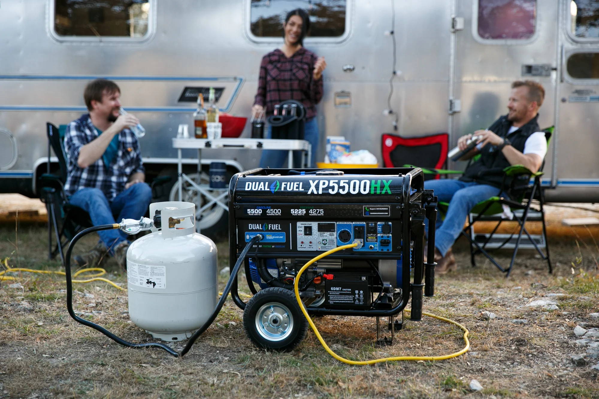 5,500 Watt Dual Fuel Portable HX Generator w/ CO Alert - Image 55