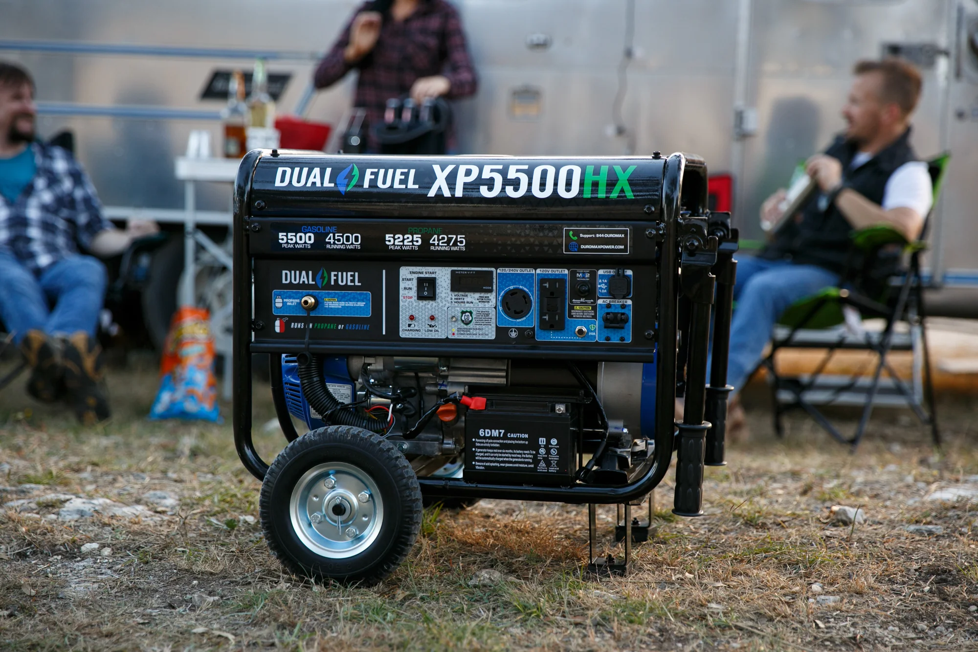 5,500 Watt Dual Fuel Portable HX Generator w/ CO Alert - Image 56