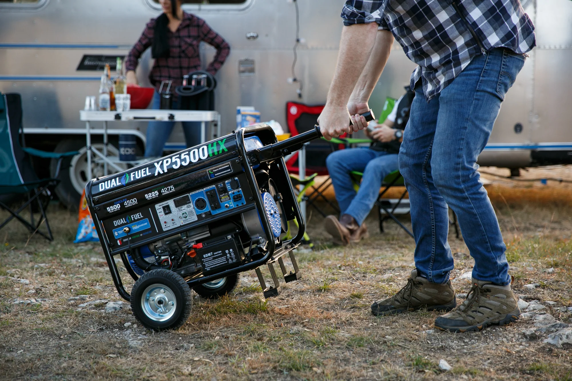 5,500 Watt Dual Fuel Portable HX Generator w/ CO Alert - Image 57