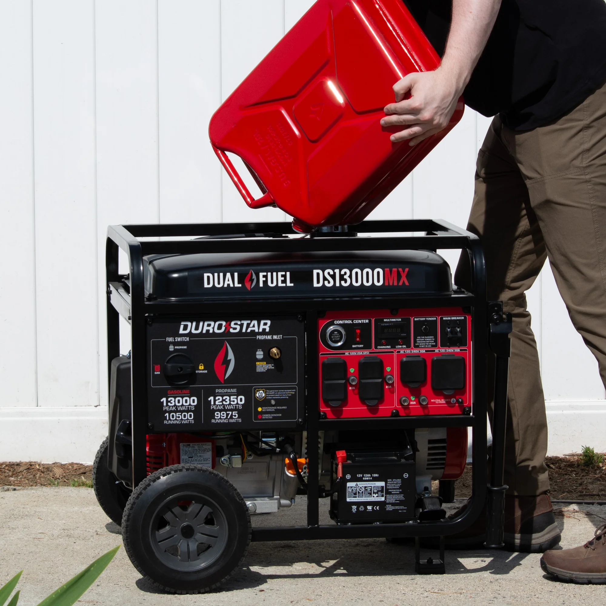 13,000 Watt Dual Fuel Portable Generator w/ CO Alert - Image 14