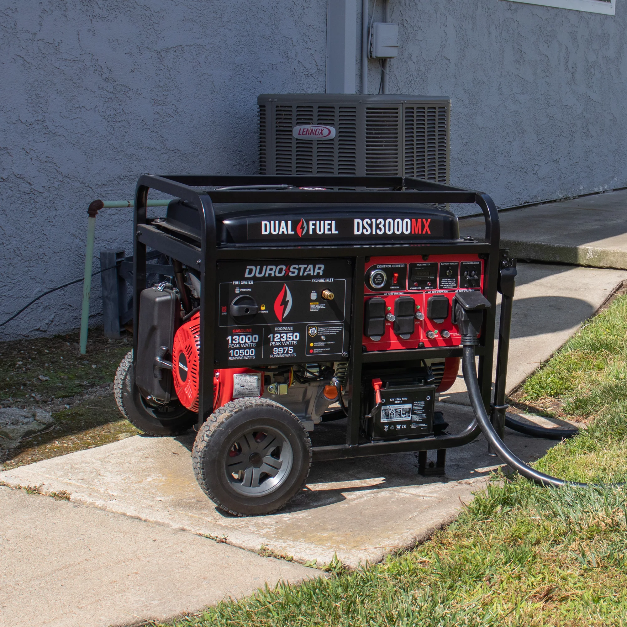 13,000 Watt Dual Fuel Portable Generator w/ CO Alert - Image 15
